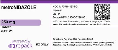 Metronidazole 250mg 70518 1536 01
